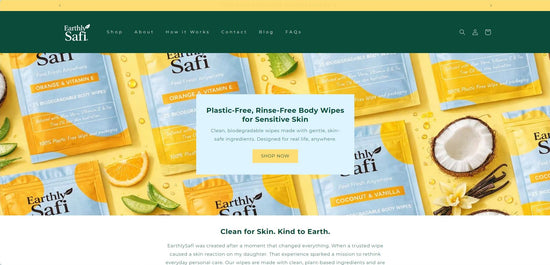 Earthly Safi homepage