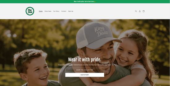 King Of Dads Home page