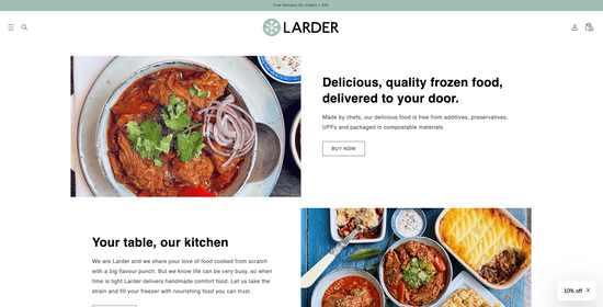 Larder Food Home Page