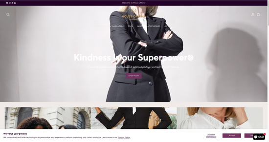 house of kind home page