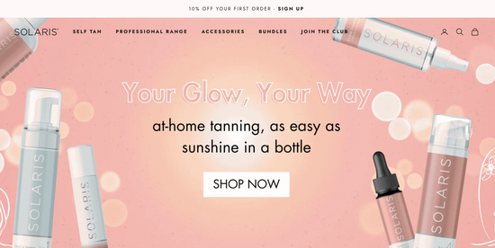 solaris tan home page